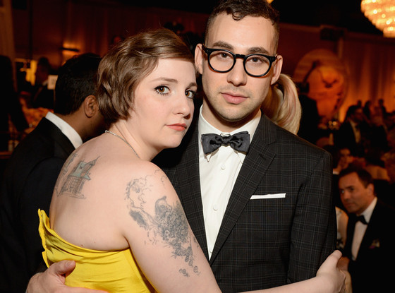 Lena Dunham, Jack Antonoff, Golden Globes 2014 Lena Dunham, Jack Antonoff, Golden Globes 2014